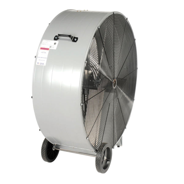 TPI Portable Blower Drum Fan 2 Speed 42 Inch 7600 CFM Belt Drive CPB42