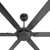 Zephyr Heavy Duty Black 8 foot Ceiling Fan w/ Control 20000 CFM 120V 6 Speed NFC8BLKHD