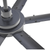 Zephyr Heavy Duty Black 8 foot Ceiling Fan w/ Control 20000 CFM 120V 6 Speed NFC8BLKHD