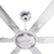 Zephyr Heavy Duty Silver 8 foot Ceiling Fan w/ Control 20000 CFM 120V 6 Speed NFC8SLVHD