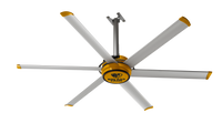 Big Ass Fans 7 foot HVLS Ceiling Fan w/ Controller 2025 sq. ft. Coverage F-ES2-0701S34