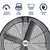 Maxx Air Pro Portable Barrel Fan 42 inch 2 Speed 10000 CFM Belt Drive BF42BDBLKPRO