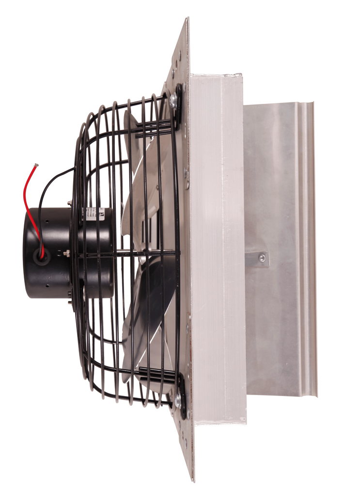 Shutter Mounted Wall Exhaust Fan 10 Inch w/ 9' Cord & Plug 650 CFM Var–  Industrial Fans Direct