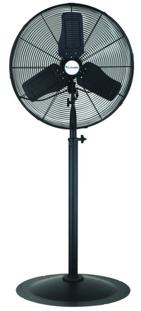 Commercial Oscillating Pedestal Fan 3 Speed  24 inch 6600 CFM PBKD24-OSC, [product-type] - Industrial Fans Direct