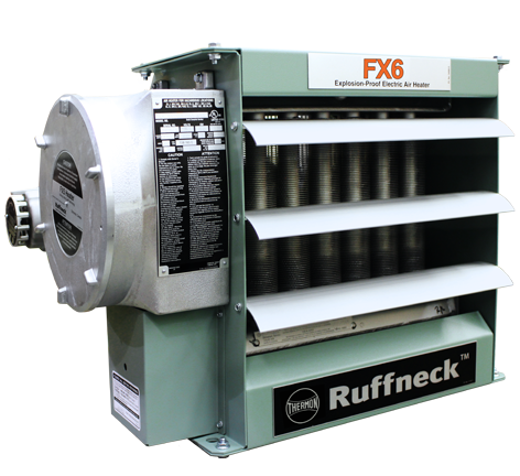 Ruffneck FX6 Explosion Proof Electric Air Heater 10236 BTU 3kW 240V 3Ph FX6-240360-030