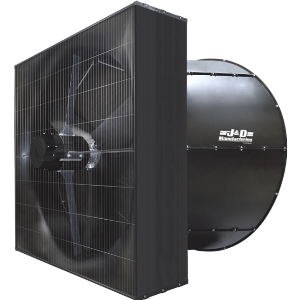 Magnum Exhaust Fan w/ Cone & Damper 58 inch 42652 CFM Variable Speed Direct Drive VMF58DP3C221A
