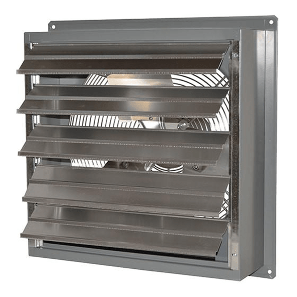 SD Exhaust Fan w/ Shutters 1 Speed 24 inch 5000 CFM Direct Drive SD24-F1