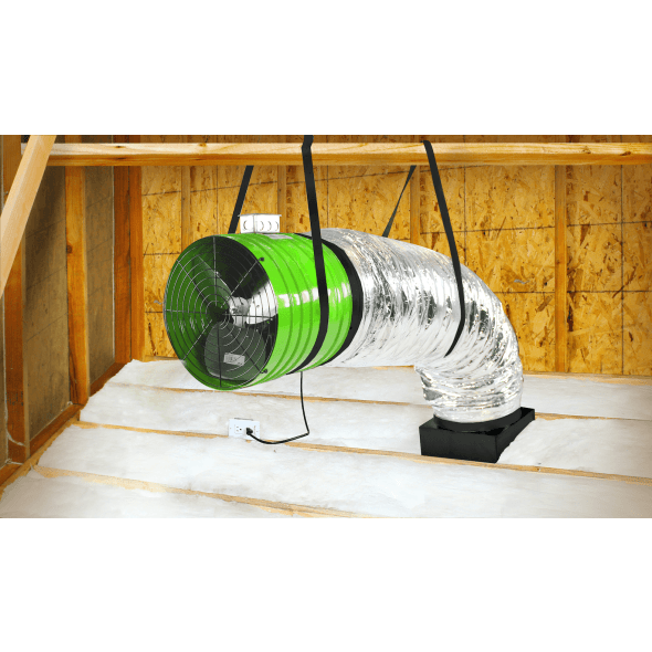 QuietCool 1 Speed 1468 CFM Energy Saving Whole House Fan ES-1500