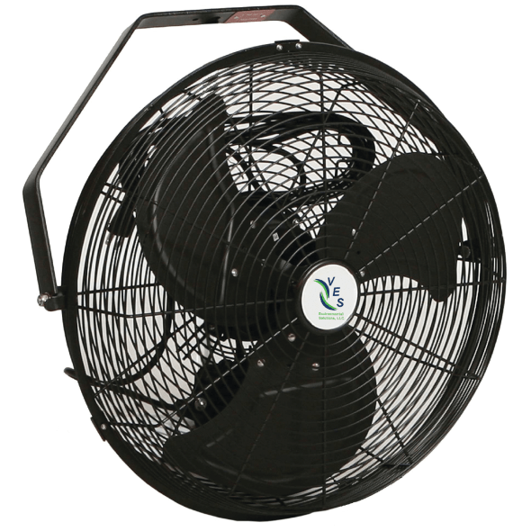 Black High Velocity Outdoor Rated Air Circulator Fan 18 inch 6357 CFM 3 Speed 102578