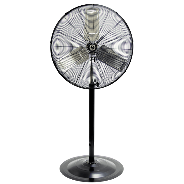 TPI Commercial Pedestal Fan 3 Speed 24 inch 5400 CFM CACU24-P