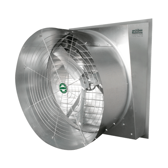 Typhoon Slant Wall Exhaust Fan w/ Cone 50 inch Energy Efficient 21111 CFM 3 Phase Belt Drive VFS503CS-E