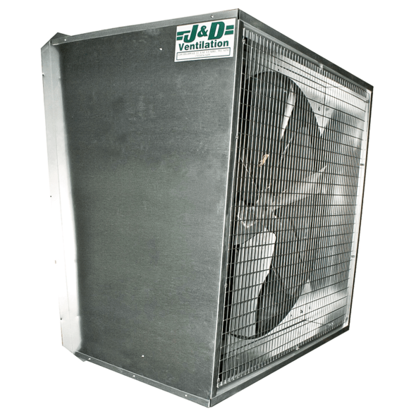Typhoon Slant Wall Exhaust Fan 42 inch 14600 CFM Belt Drive VNS42S1