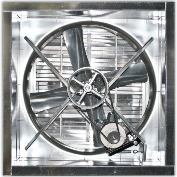 VF Shutter Exhaust Fan 50 inch 21300 CFM Belt Drive VF50GG6