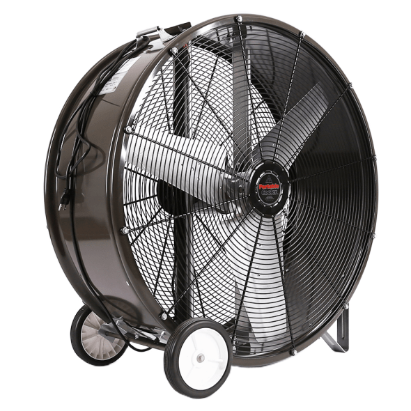 PC Portable Cooler Barrel Fan w/ Cord 48 inch 19100 CFM 3 Phase 230 Volt Direct Drive PC4815-230-3PH