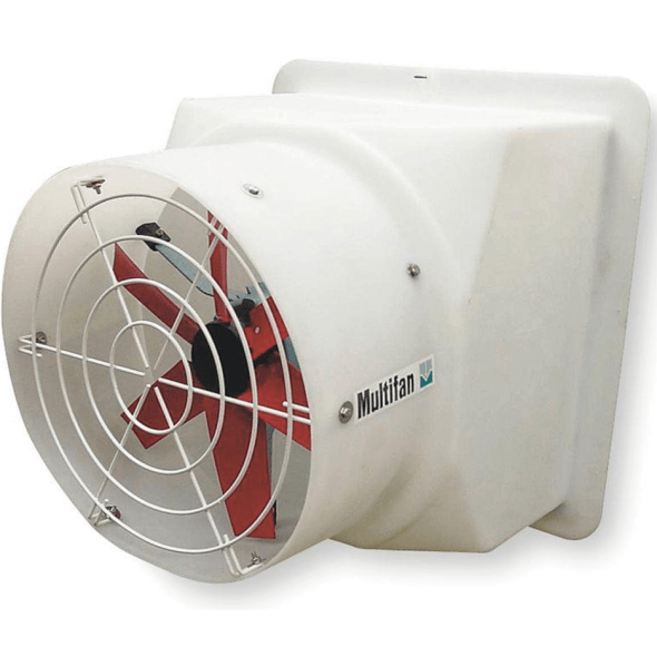 System 4 Shutter Panel Fan w/ Housing & Wireguard 16 inch 2640 CFM Variable Speed S4164E2I