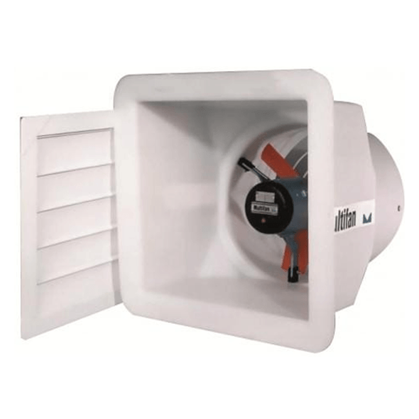 System 4 Shutter Panel Fan w/ Housing & Wireguard 24 inch 6720 CFM Variable Speed S4246E2I