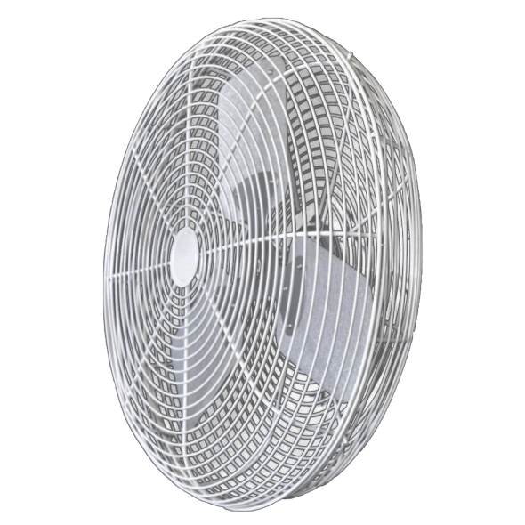 White HAF 12 inch Air Circulator Fan w/ Cord & Plug 1085 CFM Variable Speed 12HAFO