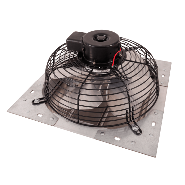 Shutter Mounted Wall Exhaust Fan 12 Inch w/ 9' Cord & Plug 900 CFM Variable Speed 12SF4V35C