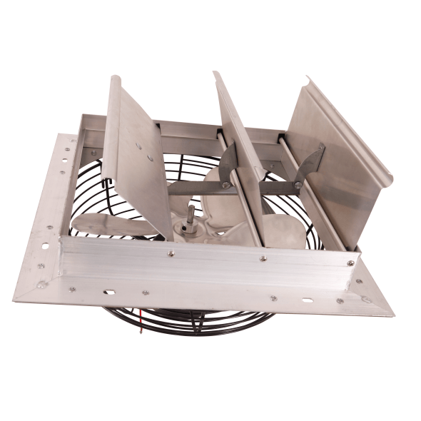 Shutter Mounted Wall Exhaust Fan 12 Inch w/ 9' Cord & Plug 900 CFM Variable Speed 12SF4V35C