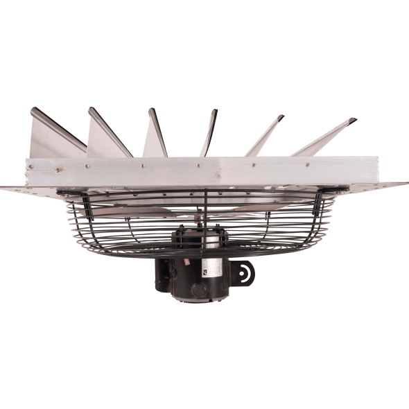 Shutter Mounted Wall Exhaust Fan 24 Inch w/ 9' Cord & Plug 4450 CFM 2 Speed 24SF6D240C