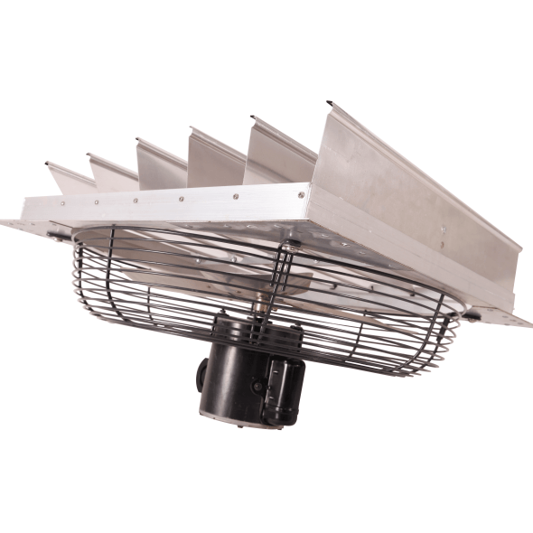 Shutter Mounted Wall Exhaust Fan 24 Inch w/ 9' Cord & Plug 4450 CFM 2 Speed 24SF6D240C