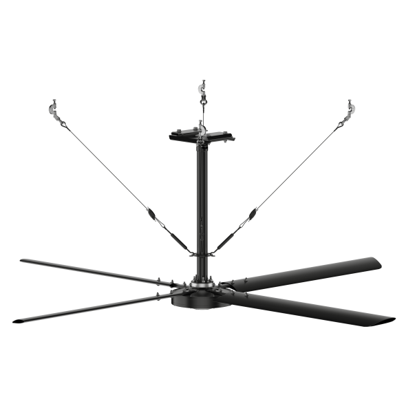 Hunter ECO HVLS Ceiling Fan 16 foot 6400 Sq Ft Coverage 220 Volt 72284