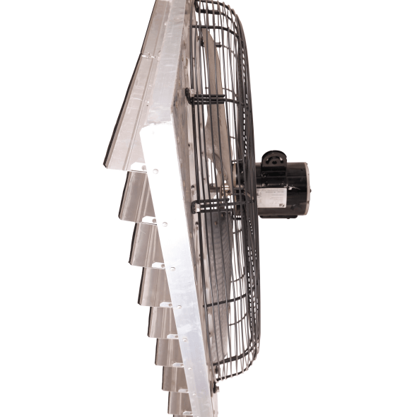 Shutter Mounted Wall Exhaust Fan 36 Inch 8860 CFM Single Speed 36SF8N370
