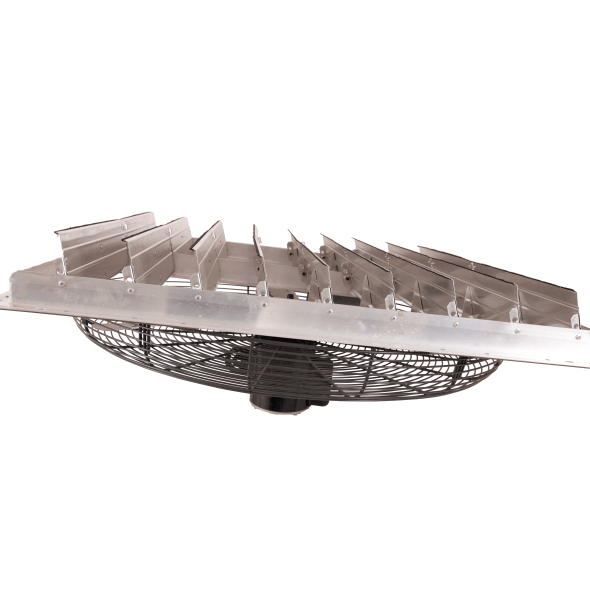 Shutter Mounted Wall Exhaust Fan 36 Inch 8860 CFM Single Speed 36SF8N370