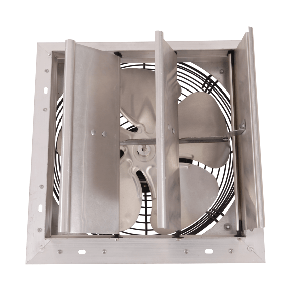 Shutter Mounted Wall Exhaust Fan 10 Inch w/ 9' Cord & Plug 650 CFM Variable Speed 10SF4V30C