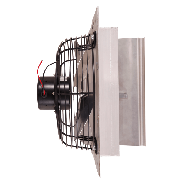 Shutter Mounted Wall Exhaust Fan 10 Inch w/ 9' Cord & Plug 650 CFM Variable Speed 10SF4V30C
