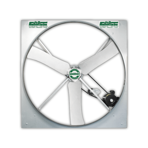 Panel Mount Fan Galvanized Prop 50 inch 22300 CFM Belt Drive VPX50GV31011