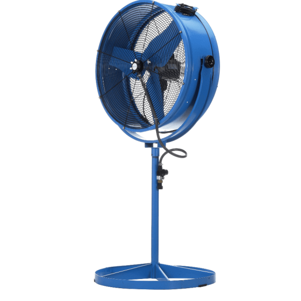 Misting Barrel Pedestal Fan 30 inch w/ 10' Cord & Plug 2 Speed 8800 CFM AMF-30-B