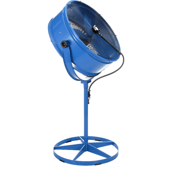 Misting Barrel Pedestal Fan 30 inch w/ 10' Cord & Plug 2 Speed 8800 CFM AMF-30-B