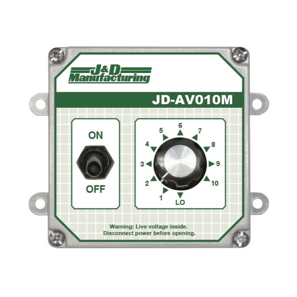 J&D Universal Manual Control w/ Cord, Switch & Dial 1 Stage 115 Volt JDAV010M-C