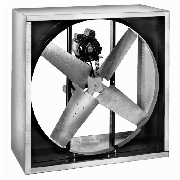 RVI Cabinet Supply Fan Totally Enclosed 30 inch 9180 CFM 115/230 Volt Belt Drive RVI3013T-U