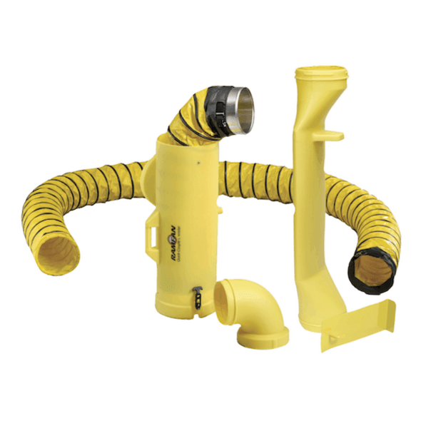 RamFan UB20 Manhole Entry Device Vent w/ Elbow and Mount