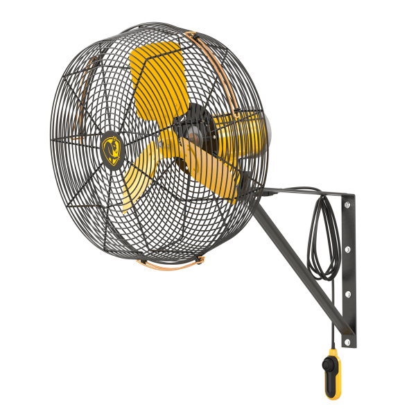 Aireye Directional Wall Mount Fan 20 inch w/ 18 ft Cord Variable Speed F-AE1-2001L13S34