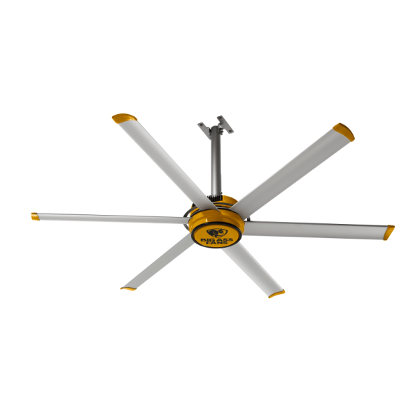 Big Ass Fans 7 foot HVLS Ceiling Fan w/ Controller 2025 sq. ft. Coverage F-ES2-0701S34
