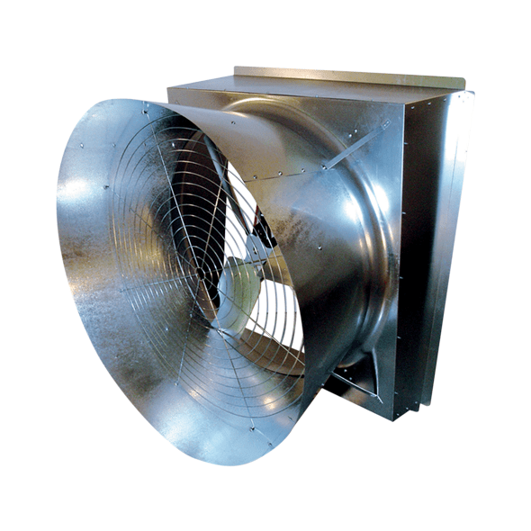 Z-Fan Slant Wall Exhaust Fan w/ Cone 36 inch Variable Speed 8780 CFM 230 Volt 936260-ZM-1