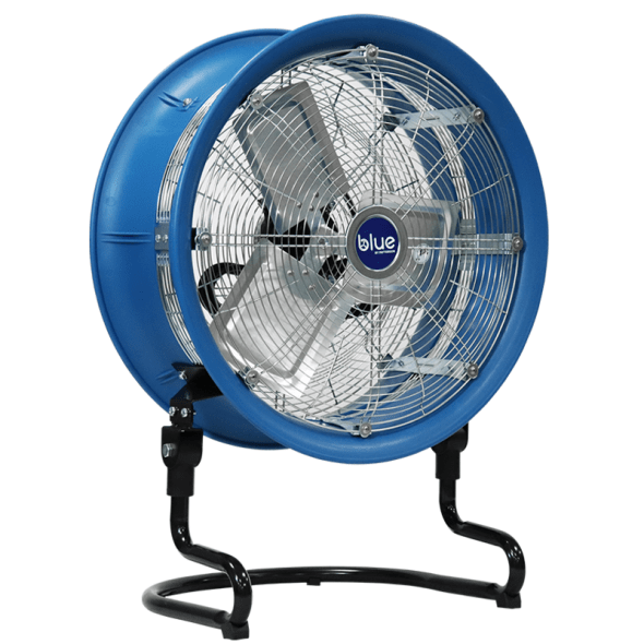Patterson Blue Residential Light-Duty Floor Fan w/ 6' Cord 18 inch 3 Speed 115 Volt BLUE1800