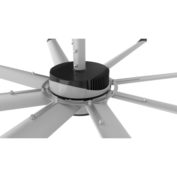 Big Ass Fans Essence 10 foot HVLS Ceiling Fan Kit w/ Black Trim 2500 Sq. Ft. Coverage F-ES2-1001A384Q141V46