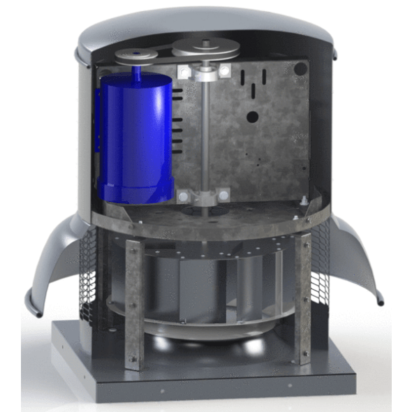 SDB Centrifugal Roof Exhaust 24 inch 8961 CFM Belt Drive 3 Phase SDB24VH3S