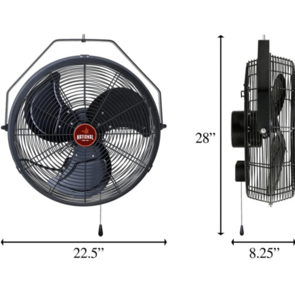 OSPREY - Outdoor Rated Air Circulator 18 inch 5900 CFM 115V 3 Speed ORB-18