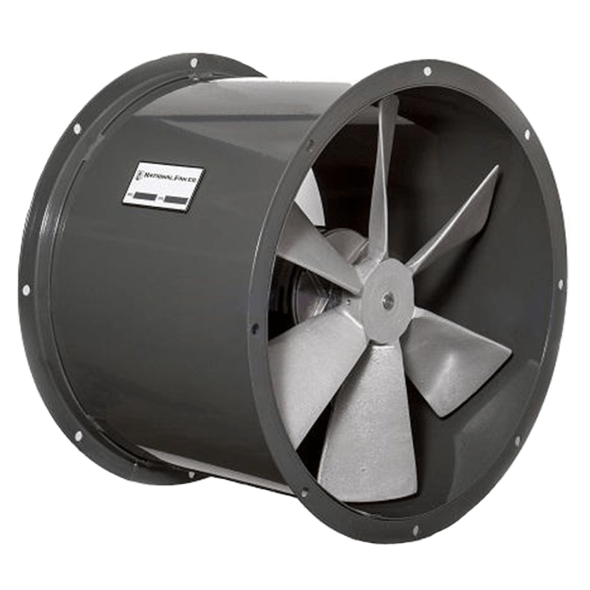 RAPTOR - Tube Axial Duct Fan 24 inch 6900 CFM 3 Phase Direct Drive NDL24-D-3-T