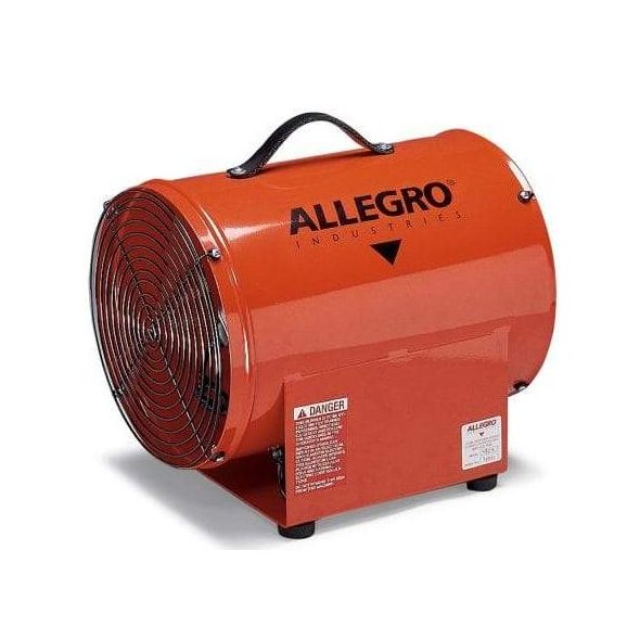 Explosion Proof Metal Confined Space Blower Axial Ventilator 12 inch 1636 CFM 9509-01