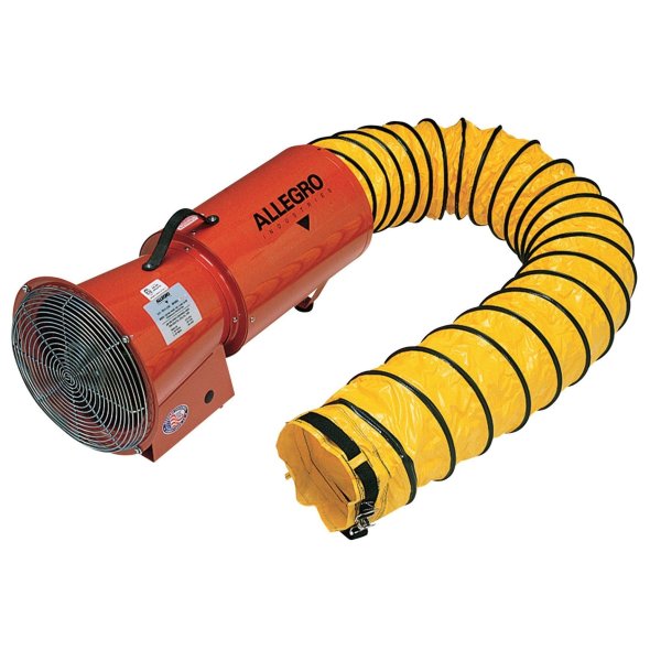 Confined Space Ventilator Fan 8 inch w/ 15' Duct 1275 CFM 9514