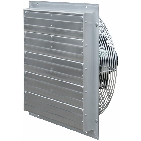 VES Shutter Exhaust Fan w/ Cord 20 inch 1644 CFM Variable Speed Direct Drive VES201C