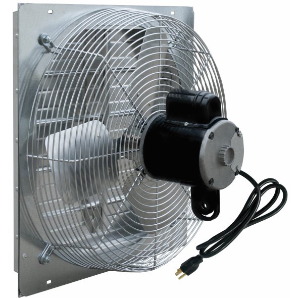 VES Shutter Exhaust Fan w/ Cord 20 inch 1644 CFM Variable Speed Direct Drive VES201C