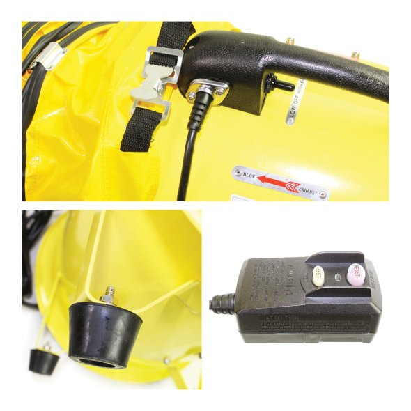 Maxx Air Confined Space Blower w/ Hose 8 inch 900 CFM HVHF08COMBOUPS