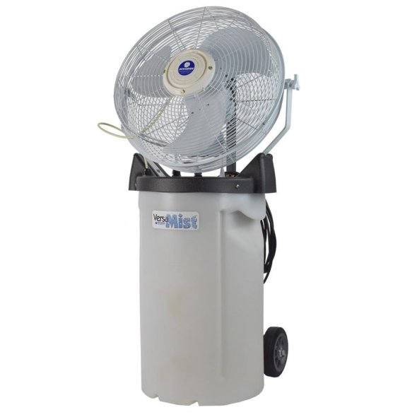 Versa Mist 18 inch 3 Speed Misting Fan w/ 14 Gal Tank & Wheeled Cart 2200 CFM PVM18C